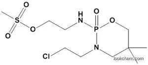 Molecular Structure of 37752-35-5 (3-(2-chloroethyl)-5,5-dimethyl-N-(2-methylsulfonyloxyethyl)-2-oxo-1-ox a-3-aza-2$l^{5}-phosphacyclohexan-2-amine)